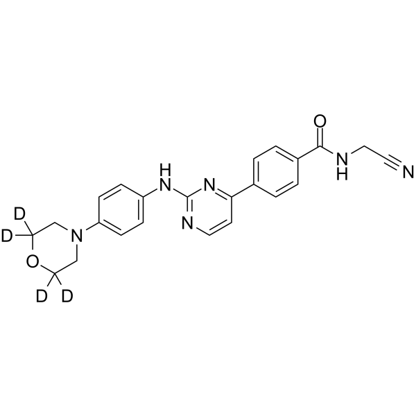 Momelotinib-2,2,6,6-d4结构式