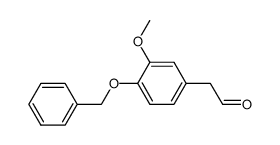 [4-(benzyloxy)-3-methoxyphenyl]acetaldehyde结构式