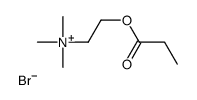 trimethyl[2-(1-oxopropoxy)ethyl]ammonium bromide结构式
