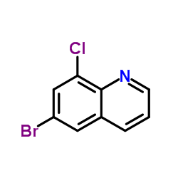 6-溴-8-氯喹啉结构式