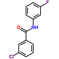 3-Chloro-N-(3-fluorophenyl)benzamide结构式
