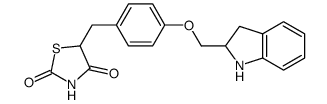5-[4-(Indolin-2-ylmethoxy)benzyl]thiazolidine-2,4-dione Structure
