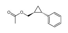 trans-(2-phenylcyclopropyl)methyl acetate Structure