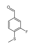 3-Fluoro-4-(methylthio)benzaldehyde Structure