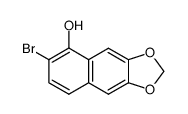 2-bromo-6,7-methylenedioxy-1-naphthol Structure