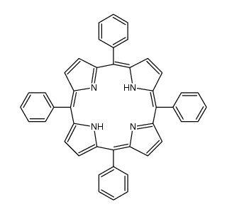 cationic form of α,β,γ,δ-meso-tetraphenylporphine Structure