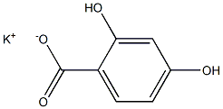 2,4-二羟基苯甲酸钾结构式