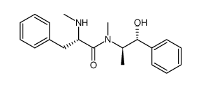 (S)-N-((1R,2R)-1-hydroxy-1-phenylpropan-2-yl)-N-methyl-2-(methylamino)-3-phenylpropanamide结构式