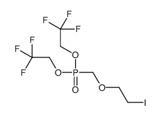 1,1,1-trifluoro-2-[2-iodoethoxymethyl(2,2,2-trifluoroethoxy)phosphoryl]oxyethane Structure