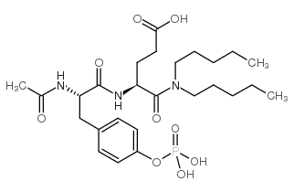 N-Acetyl-O-phosphono-Tyr-Glu Dipentylamide TFA Structure
