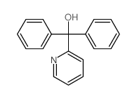 吡啶-2-YL二苯基甲醇结构式