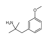 1-(3-甲氧基苯基)-2-甲基丙烷-2-胺结构式
