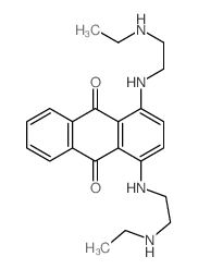 1,4-bis(2-ethylaminoethylamino)anthracene-9,10-dione结构式
