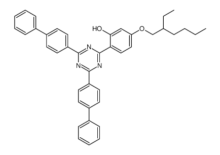 2-[4,6-Bis([1,1'-biphenyl]-4-yl)-1,3,5-triazin-2-yl]-5-[(2-ethylhexyl)oxy]phenol结构式