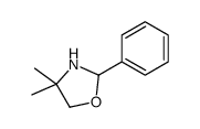 4,4-dimethyl-2-phenyl-1,3-oxazolidine结构式
