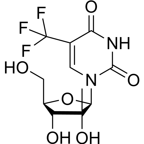 2’-β-C-Methyl-5-trifluoromethyluridine Structure