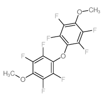 1,2,4,5-tetrafluoro-3-methoxy-6-(2,3,5,6-tetrafluoro-4-methoxy-phenoxy)benzene结构式
