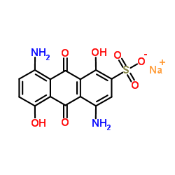 4,8-二氨基-9,10-二氢-1,5-二羟-9,10-二氧代-2-蒽磺酸一钠盐图片