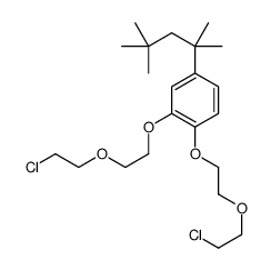 1,2-bis[2-(2-chloroethoxy)ethoxy]-4-(2,4,4-trimethylpentan-2-yl)benzene Structure
