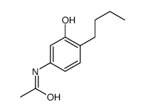 N-(4-butyl-3-hydroxyphenyl)acetamide Structure