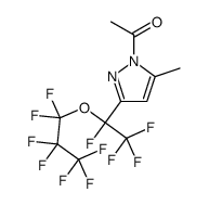 1-Acetyl-3-[1-(heptafluoropropoxy)-1,2,2,2-tetrafluoroethyl]-5-methyl-1H-pyrazole Structure