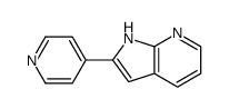 2-(4-Pyridyl)-1H-pyrrolo[2,3-b]pyridine结构式