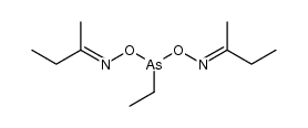 Butanon-O,O'-(aethylarsylen)dioxim Structure