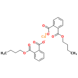 邻苯二甲酸单丁酯合铜(II)盐结构式