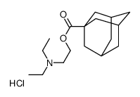 2-(diethylamino)ethyl adamantane-1-carboxylate,hydrochloride结构式