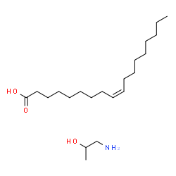 oleic acid, compound with 1-aminopropan-2-ol (1:1)结构式