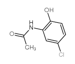 N-(5-氯-2-羟基苯基)乙酰胺结构式