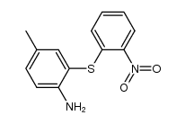 4-methyl-2-(2-nitro-phenylsulfanyl)-aniline结构式