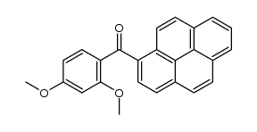 1-(2,4-Dimethoxybenzoyl)pyrene Structure