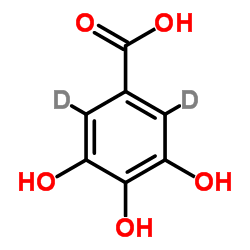 没食子酸-d2结构式
