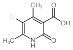 5-氯-4,6-二甲基-2-氧代-1,2-二氢-吡啶-3-羧酸结构式