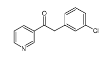 2-(3-Chlorophenyl)-1-(3-pyridinyl)-1-ethanone Structure
