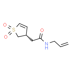 3-Thiopheneacetamide, 2,3-dihydro-N-2-propenyl-, 1,1-dioxide (9CI)结构式