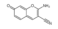 2-amino-7-oxochromene-3-carbonitrile结构式