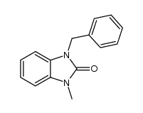 1-benzyl-3-methyl-1,3-dihydro-2H-benzimidazol-2-one结构式