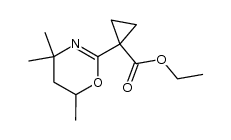 1-(4,4,6-trimethyl-5,6-dihydro-4H-[1,3]oxazin-2-yl)-cyclopropanecarboxylic acid ethyl ester Structure