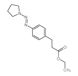 ethyl 3-(4-pyrrolidin-1-yldiazenylphenyl)propanoate Structure