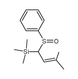 trimethyl(3-methyl-1-(phenylsulfinyl)but-2-en-1-yl)silane结构式