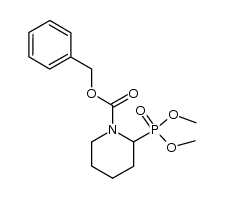 benzyl 2-(dimethoxyphosphoryl)piperidine-1-carboxylate Structure