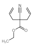ethyl 2-cyano-2-prop-2-enyl-pent-4-enoate结构式