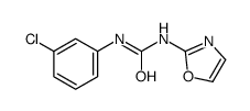 1-(m-Chlorophenyl)-3-(2-oxazolyl)urea结构式