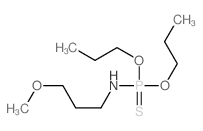 Phosphoramidothioicacid, (3-methoxypropyl)-, O,O-dipropyl ester (9CI) Structure