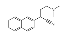 α-[2-(Dimethylamino)ethyl]-2-naphthaleneacetonitrile结构式