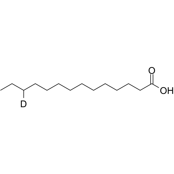 Myristic acid-d1 Structure