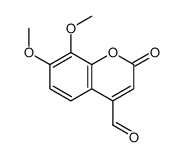 7,8-dimethoxy-2-oxochromene-4-carbaldehyde结构式