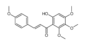 1-(6-hydroxy-2,3,4-trimethoxyphenyl)-3-(4-methoxyphenyl)propenone结构式